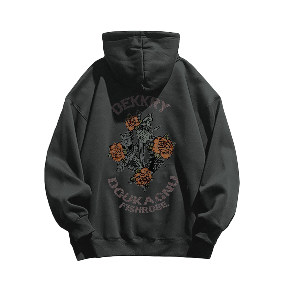 Vintage Flower Graphic Hoodie