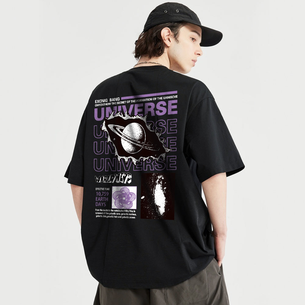 Casual Planet Print T-shirt