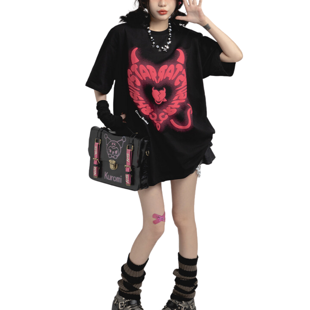 Urban Devil Heart Graphic T-shirt