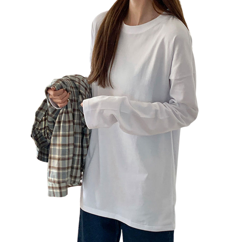 Casual Pure Long Sleeve Shirt
