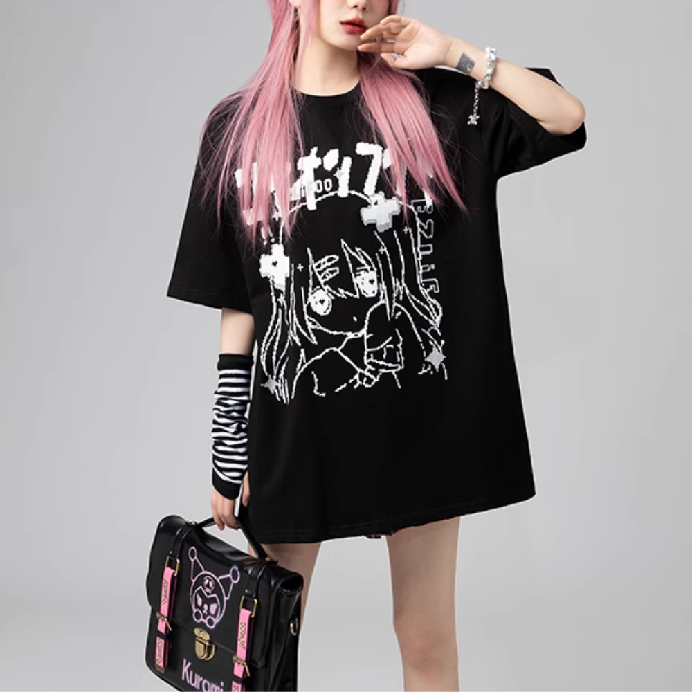 Japanese Two-dimensional Anime Girl T-shirt