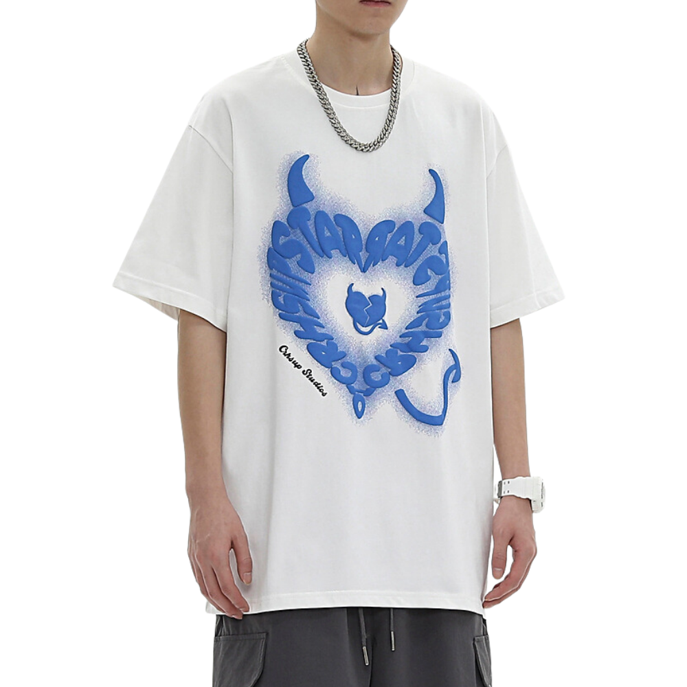 Urban Devil Heart Graphic T-shirt