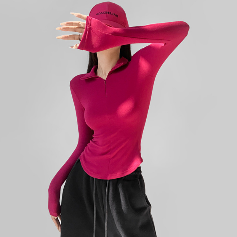 Women's Slim lapels Long Sleeve Shirt