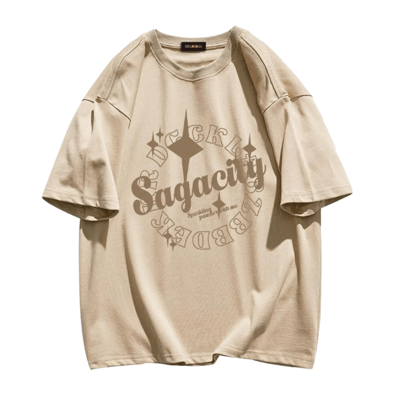 Retro "Sagacity" Graphic T-shirt
