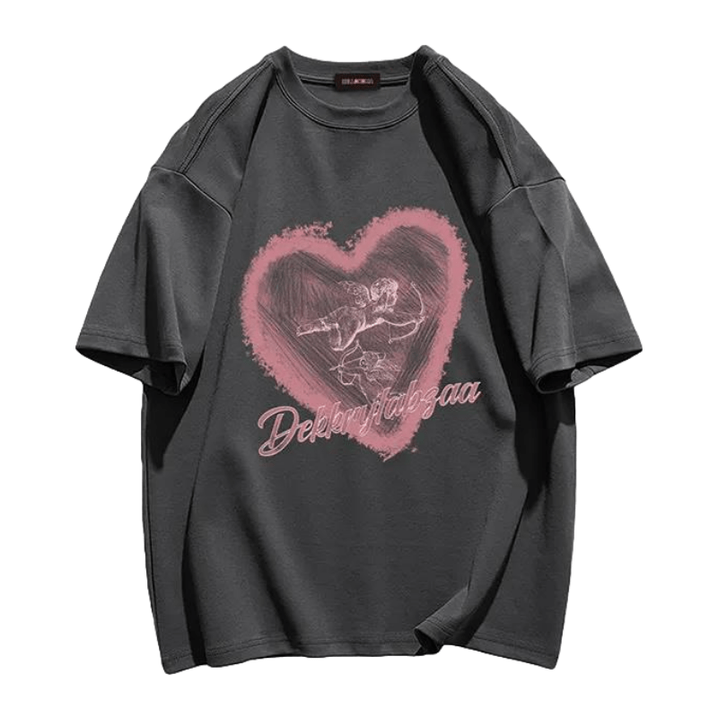 High Street Love Print T-shirt