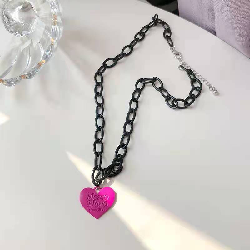 Red Heart Chain Necklace