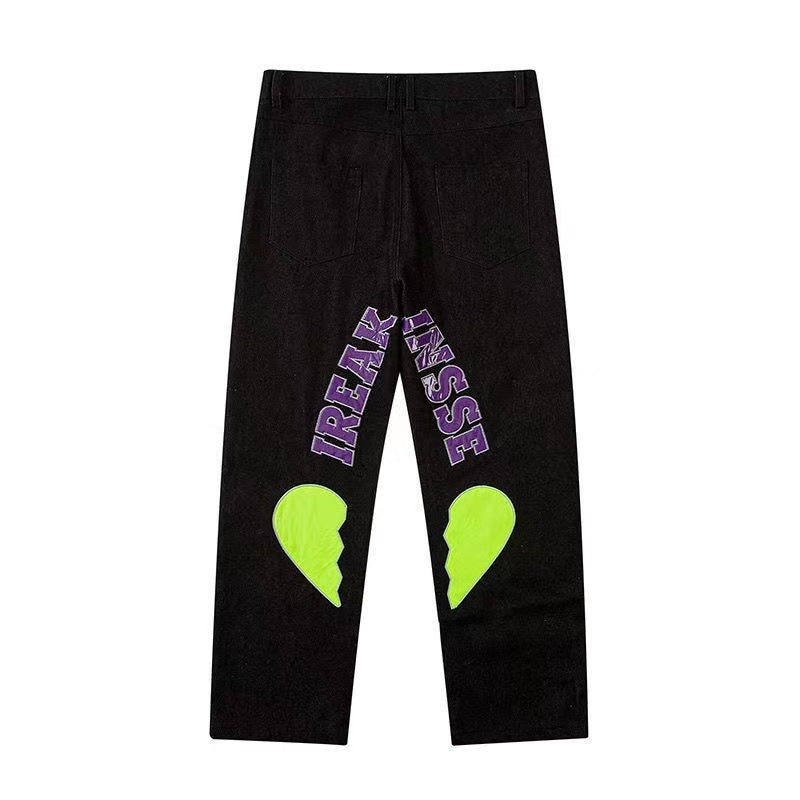 Letter Graphic Jeans