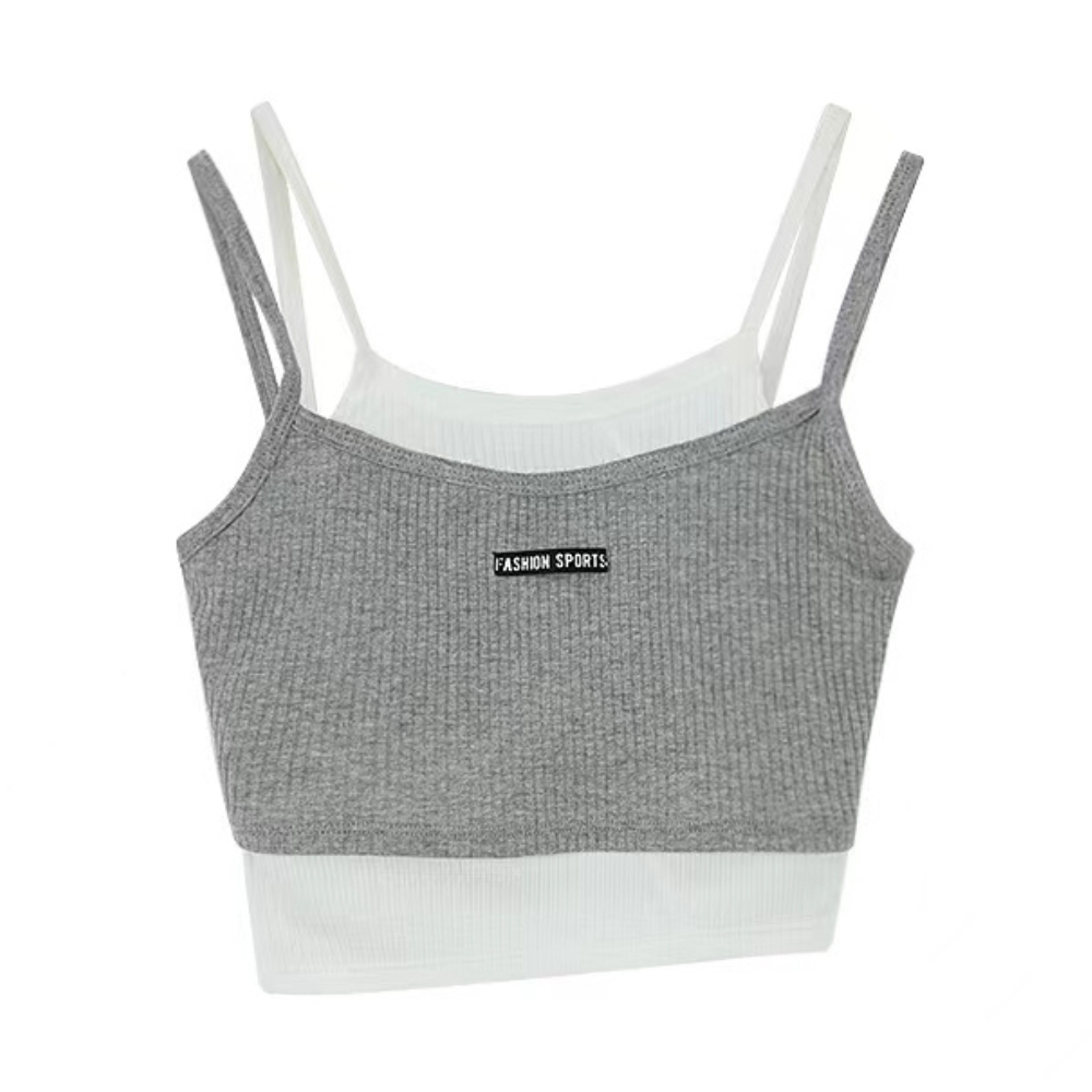 Women's Patchwork Contrasting Colors Cami Top