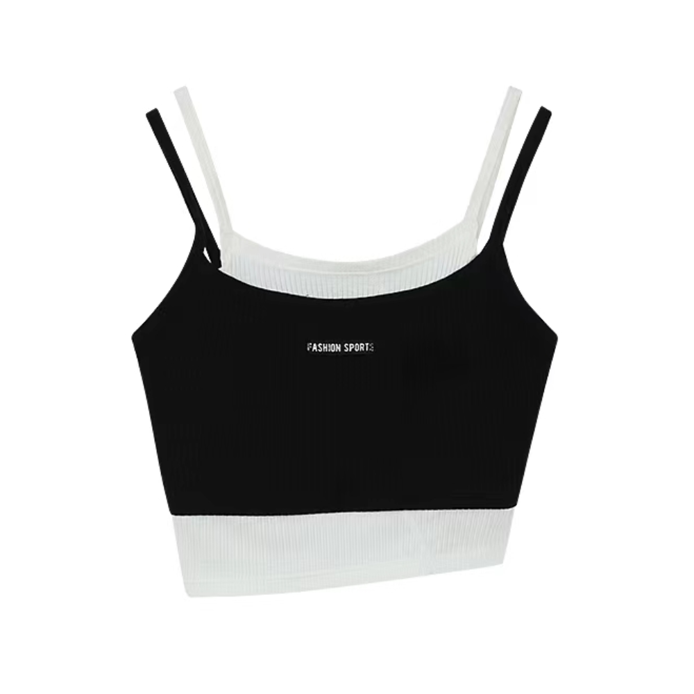 Women's Patchwork Contrasting Colors Cami Top