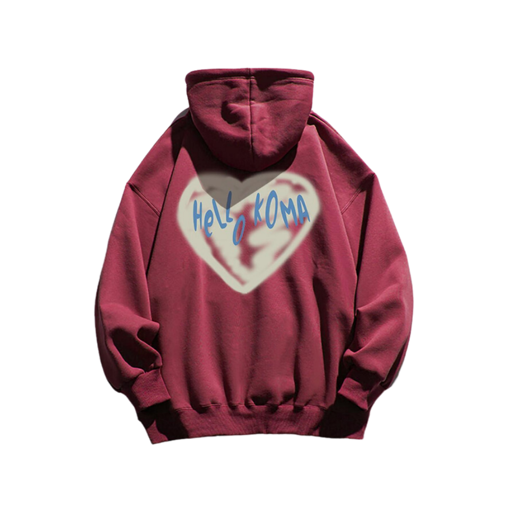 American Urban Love Graffiti Cotton Hoodie
