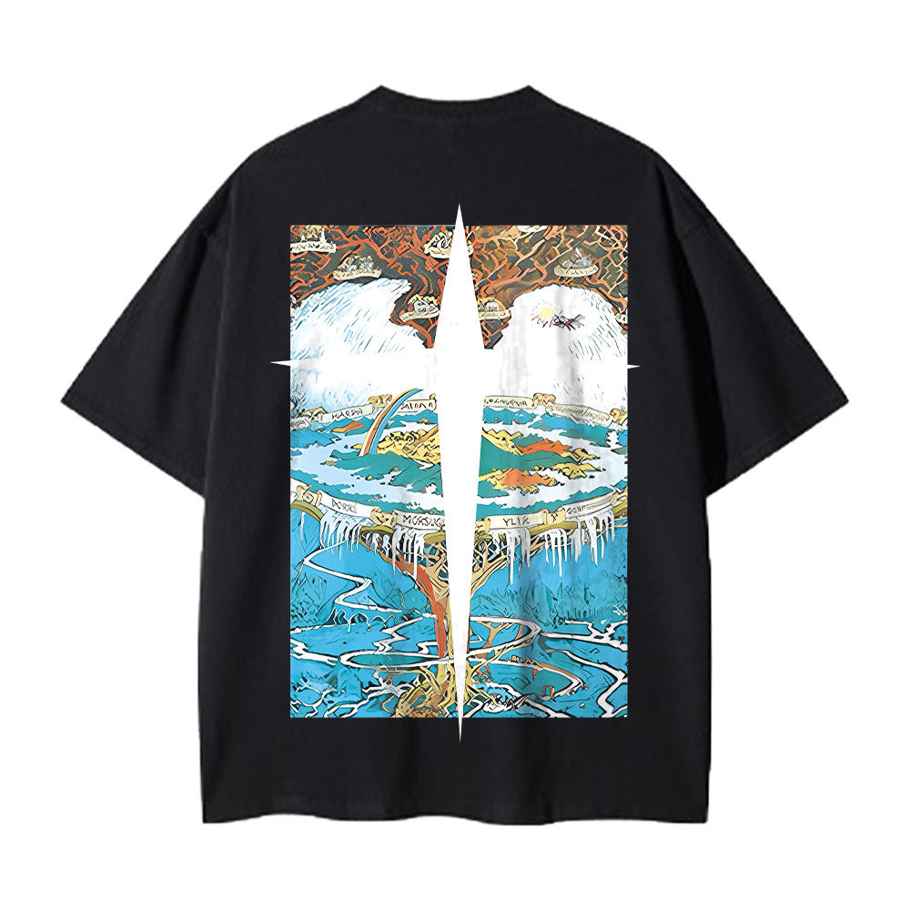 Past Future | Greece Map Print T-shirt