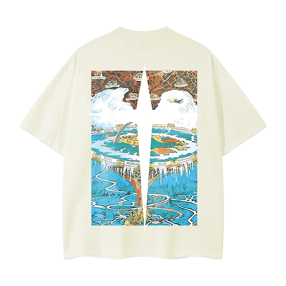 Past Future | Greece Map Print T-shirt