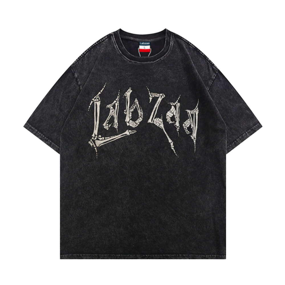 High Street Bold Skull Graphic Washed T-Shirt
