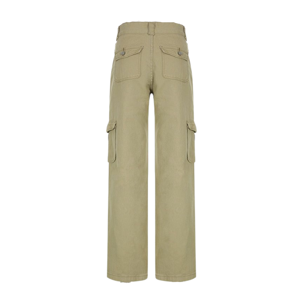 Women's Casual Solid Color Cargo Pants