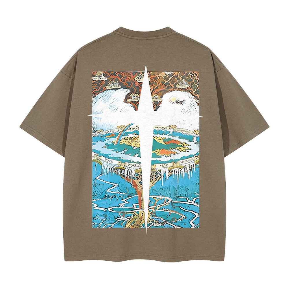 Past Future | Greece Map Print T-shirt