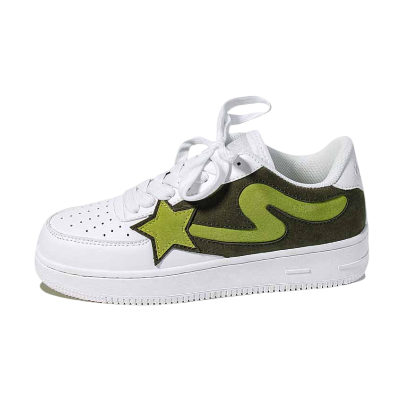 H-Block |Classic Star Patchwork Casual Sneakers