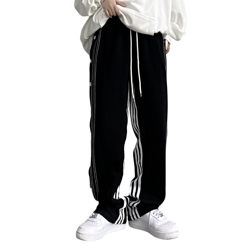 Urban High Street Stripe Buttons Pants