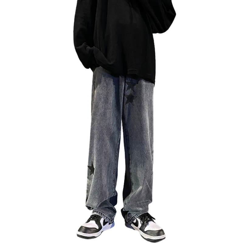 Urban Star Graphic Straight Leg Jeans