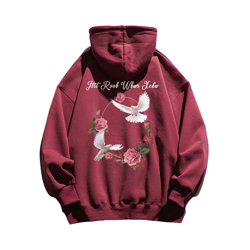 Style Garland Pattern Hoodie