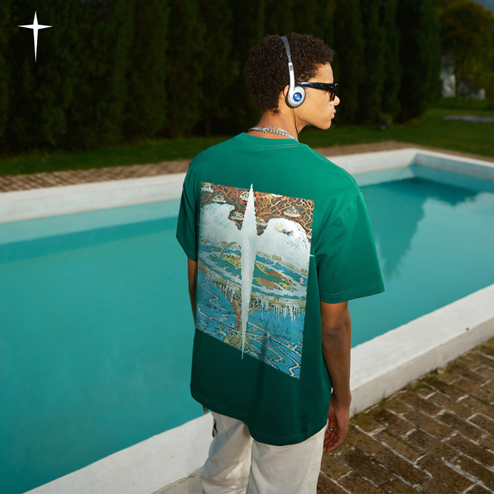 Past Future | Greece Map Print T-shirt