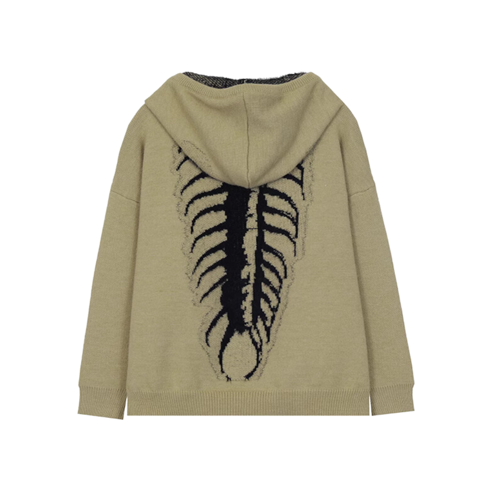 High Street Skeleton Patchwork Hoodie