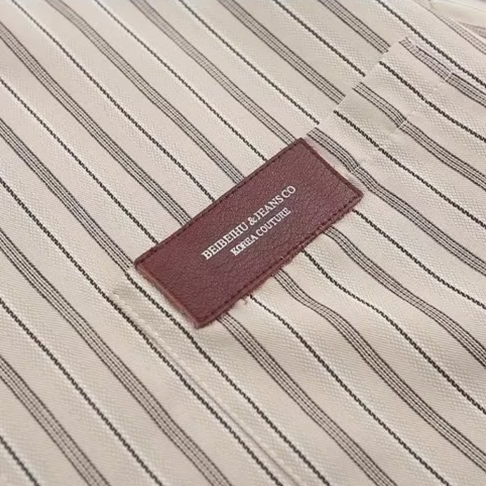 Japanese Retro Striped Shirt