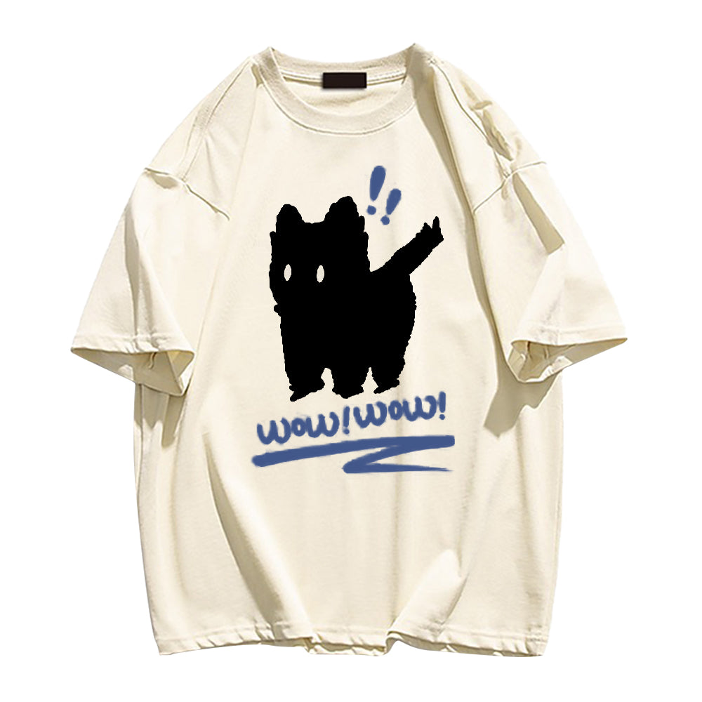 Scared Shadow Cat T-shirt