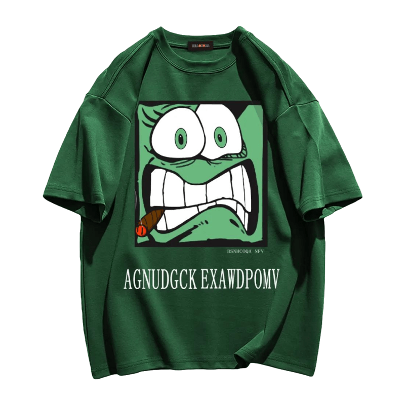 Casual Cartoon Print T-shirt