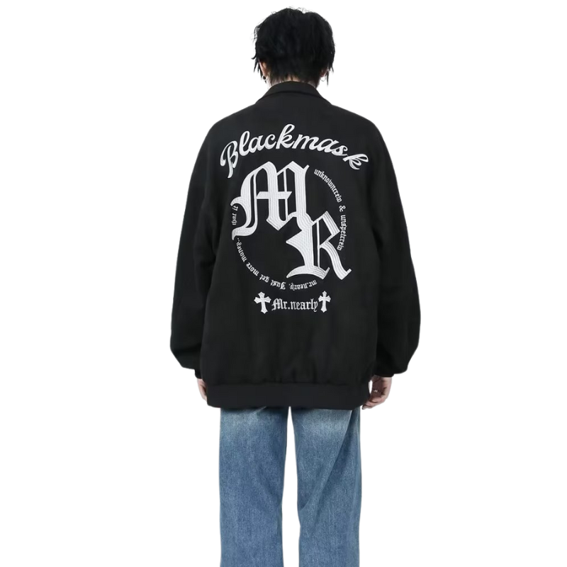 Vintage Embroidered Suede Lapel Jacket