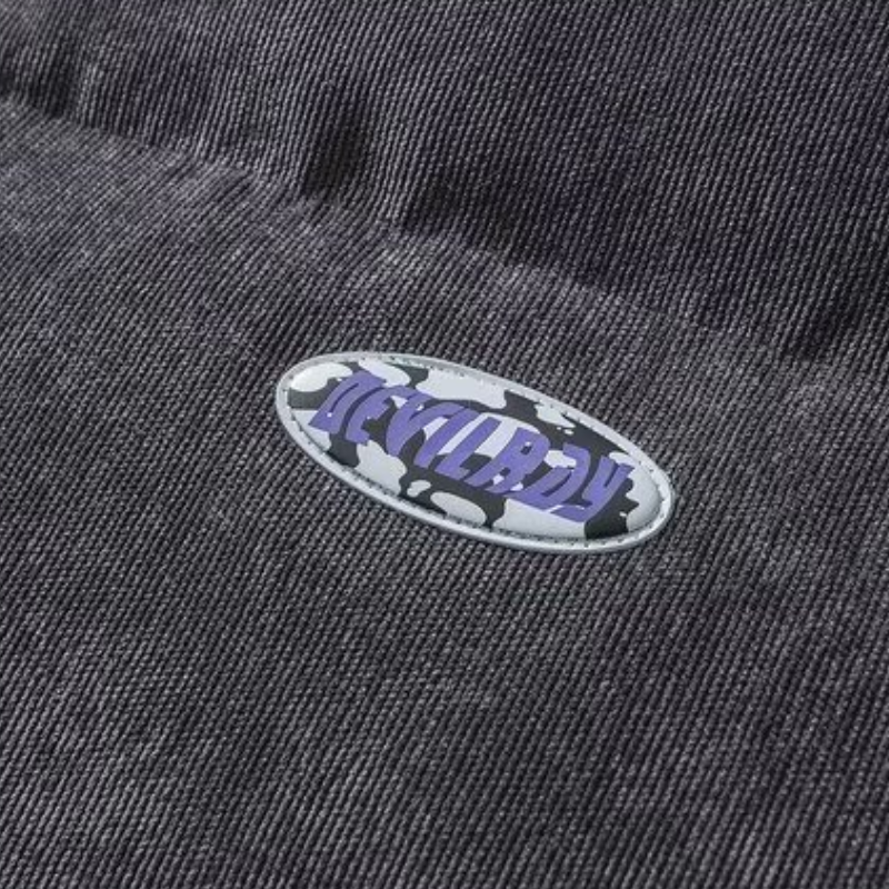 Corduroy Solid Color Alphabet Winter Coat