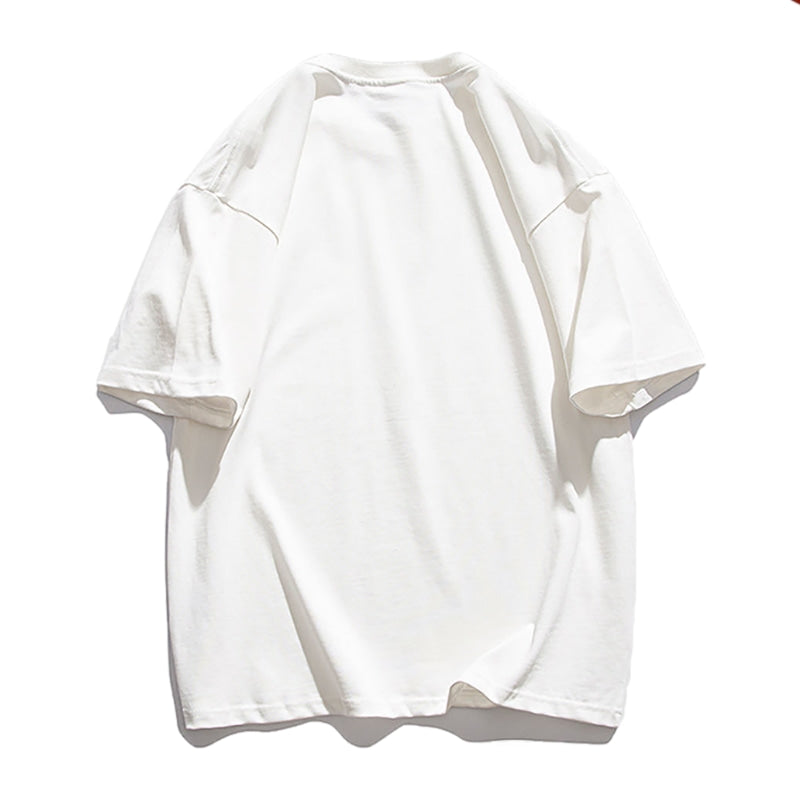 Modern Rabbit Print Cotton T-shirt