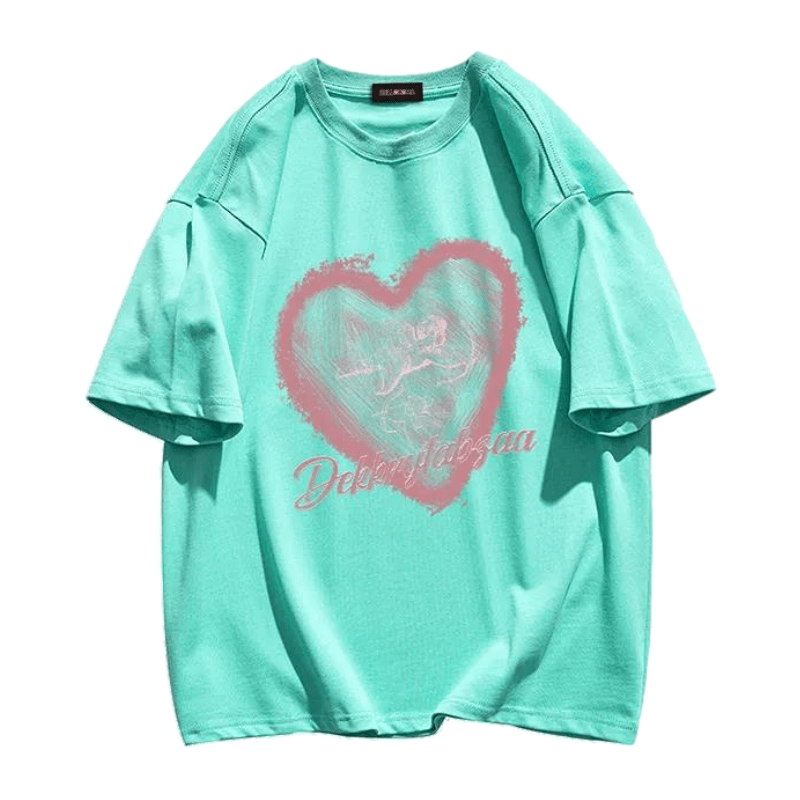 High Street Love Print T-shirt