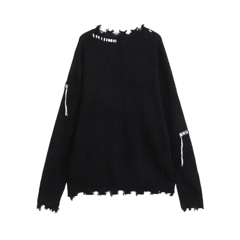 Street Ripped Knit Sweater