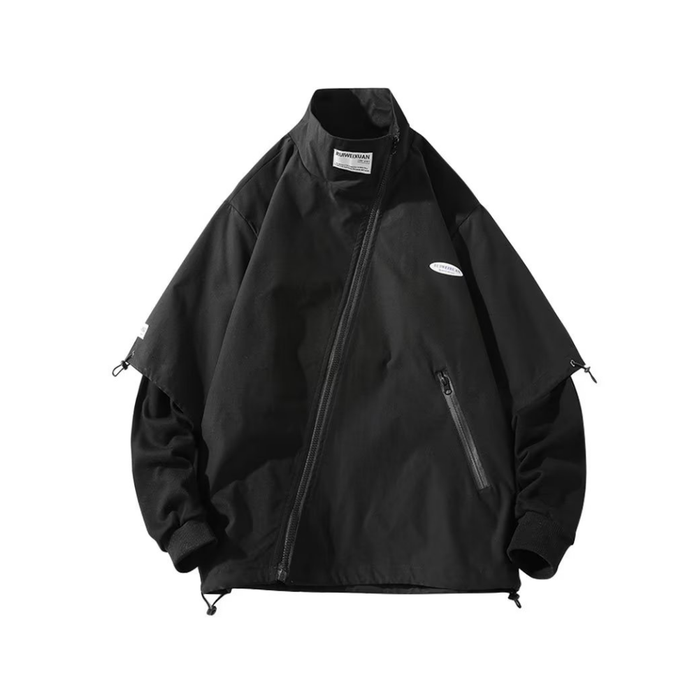 Outdoor Fake Two-Piece Panel Jacket