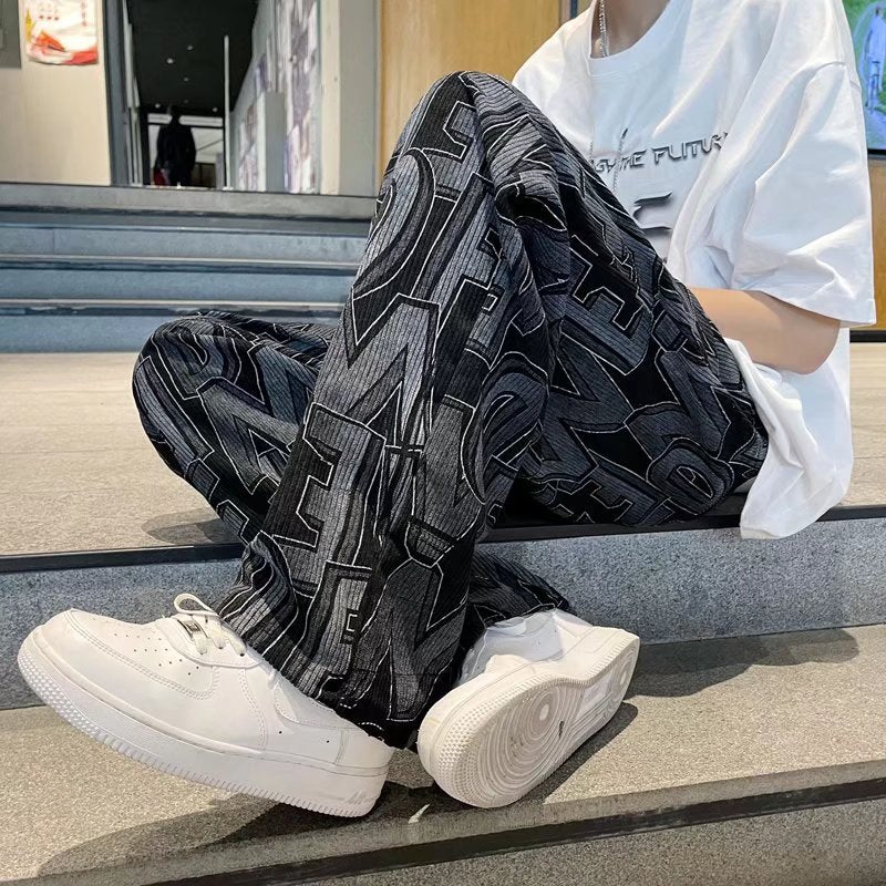 Urban Letter Embroidery Sweatpants
