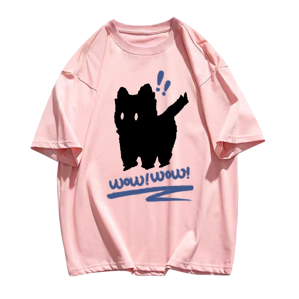 Scared Shadow Cat T-shirt